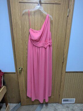 Pink evening gown